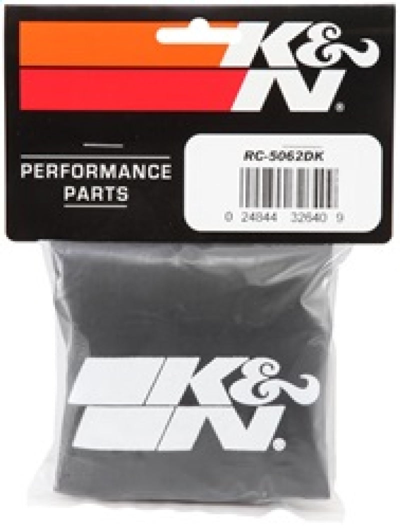 K&N Engineering K&N 4.5in Base ID x 3.5in Top ID x 6in H - Black - Round Tapered - Drycharger Air Filter Wrap