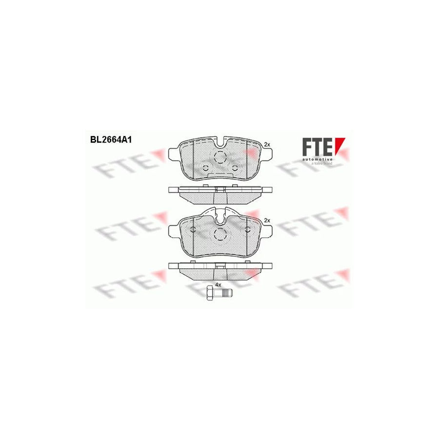 FTE Bl2664A1 Brake Pad Set for BMW Z4 Roadster (E89)