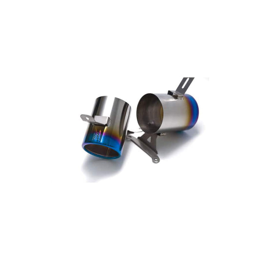 Armytrix DT22B Twin Titanium Blue Tips Ferrari 488 GTB | Spider 2016-2020 with Dual Titanuim Blue 4"