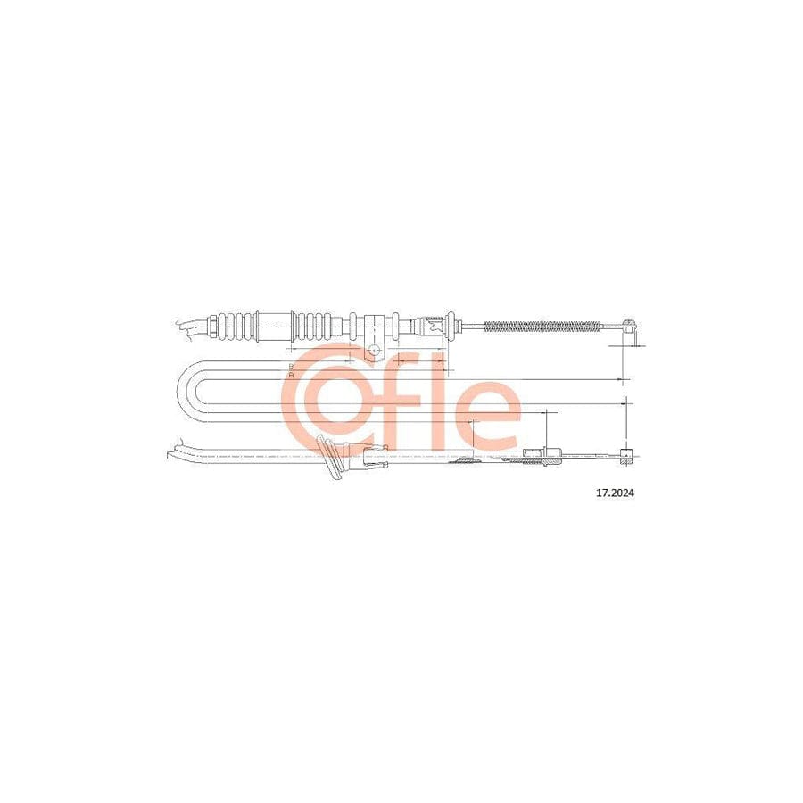 Cofle 92.17.2024 Hand Brake Cable