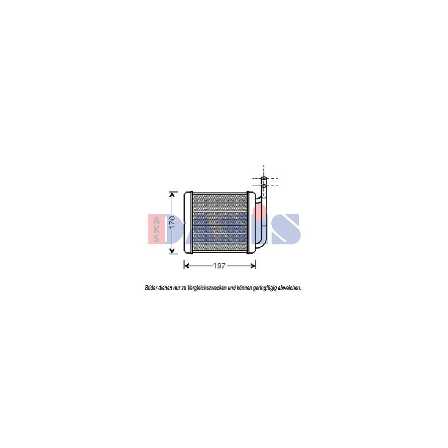 AKS Dasis 516007N Heater Matrix for Hyundai H100
