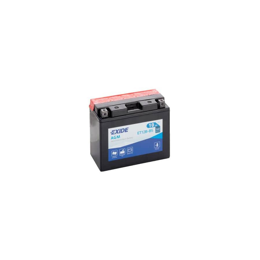 Exide ET12BBS Motorcycle Battery 12V 10AH 160A | ML Performance UK Car Parts