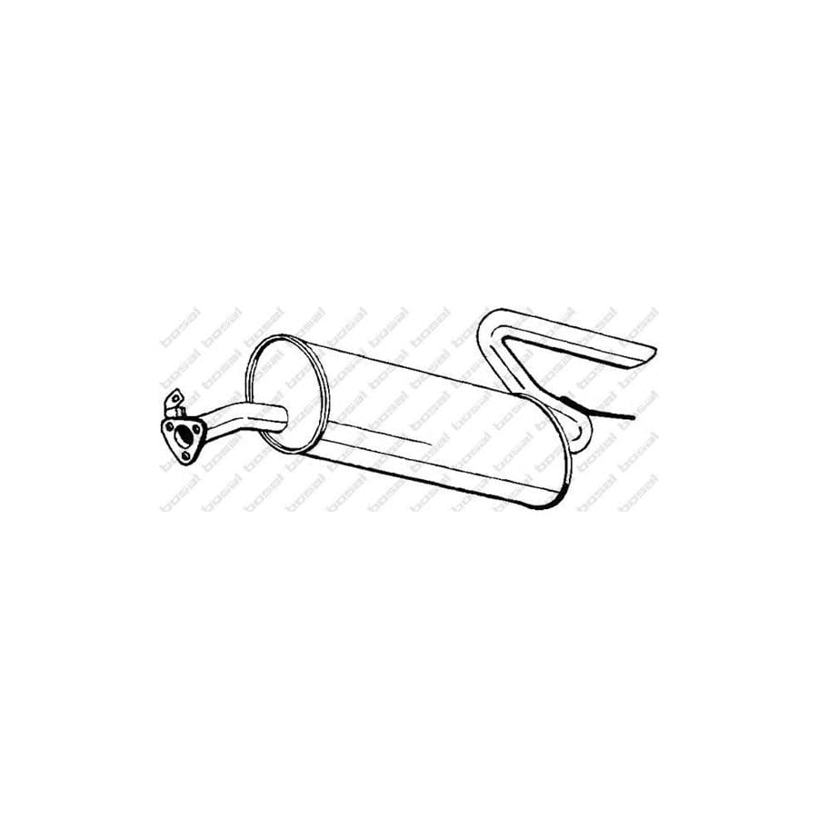 Bosal 170-285 Rear Silencer for Lancia Delta I (831)