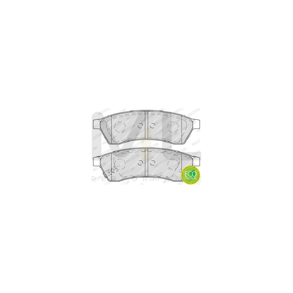 Ferodo Premier Eco Friction FDB4305 Brake Pad Set With Acoustic Wear Warning, Without Accessories