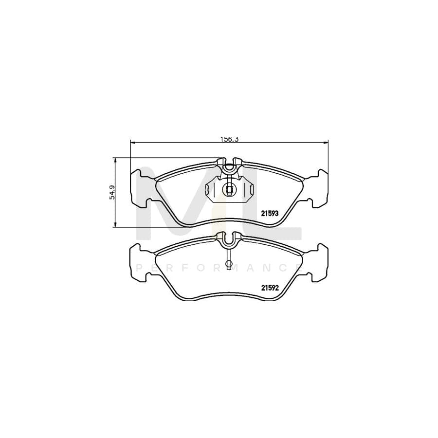 TEXTAR 2159201 Brake pad set prepared for wear indicator