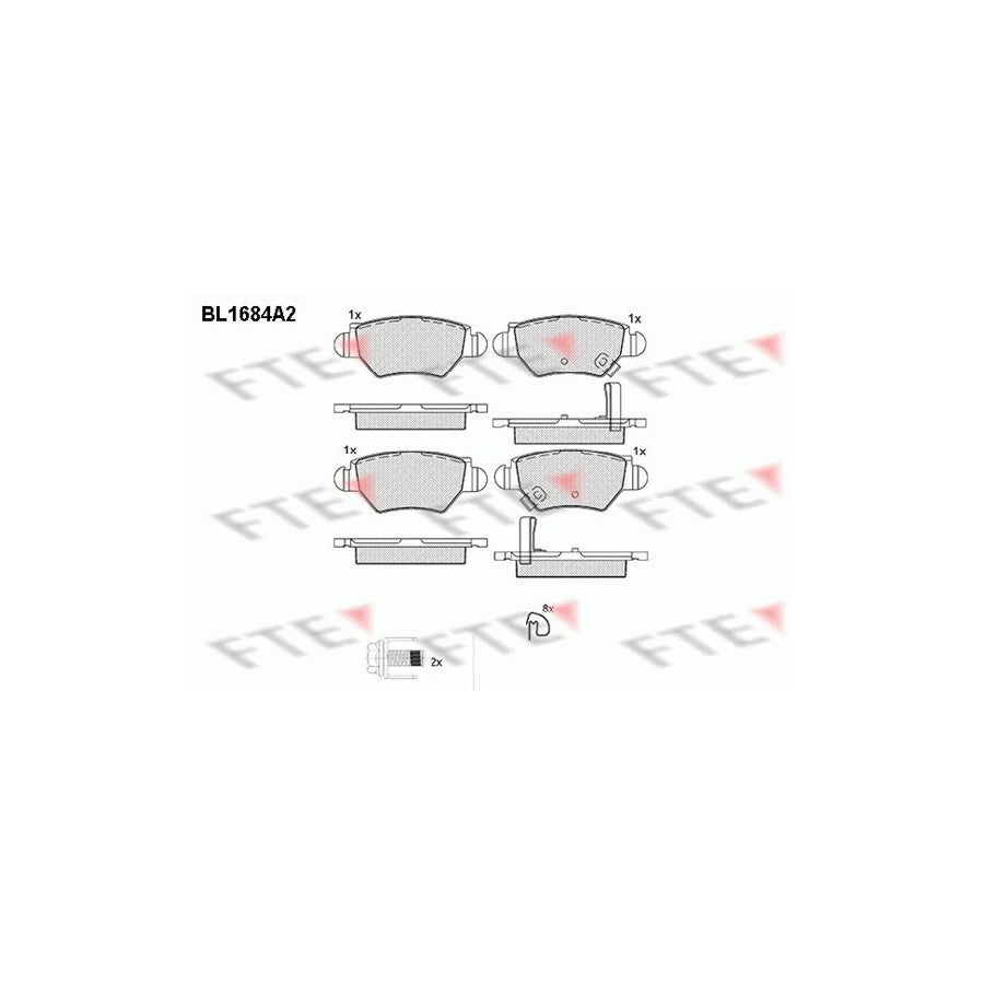 FTE 9010295 Brake Pad Set