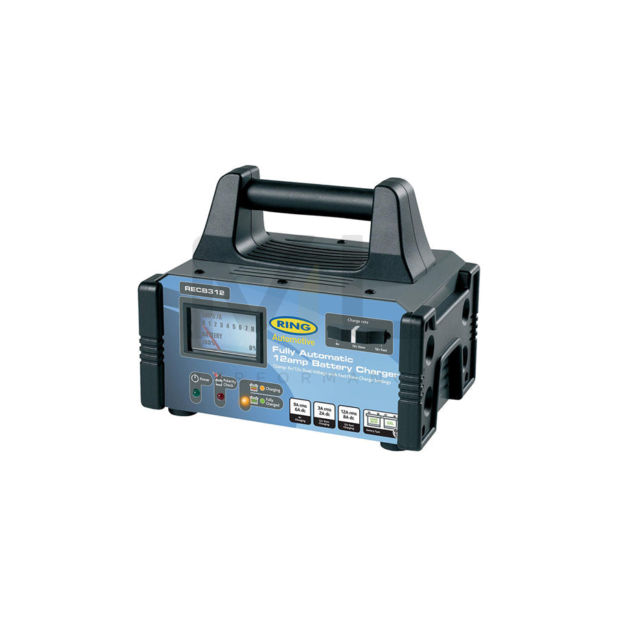 RING RECB312 Battery Charger portable, 12A, 12, 6V
