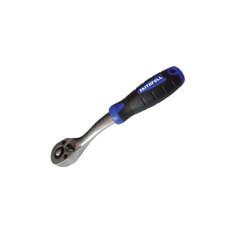 Faithfull FAISOCRAT38N Ratchet Handle Quick-Release 72 Teeth 3/8in Drive