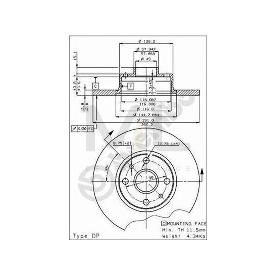 brembo-08-2597-10-brake-disc-solid-with-bolts-screws
