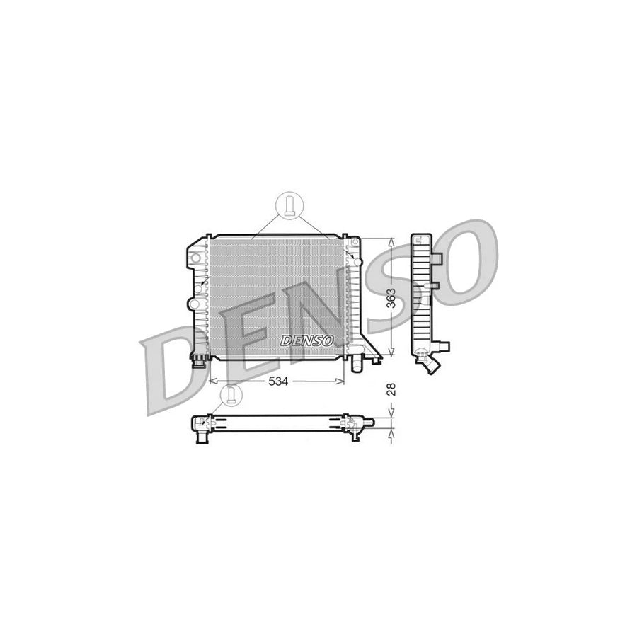DENSO DRM33021 Engine Radiator