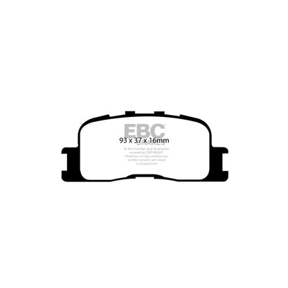 EBC PDKR966 Toyota Highlander Ultimax Rear Brake Pad & Plain Disc Kit 2 | ML Performance UK Car Parts