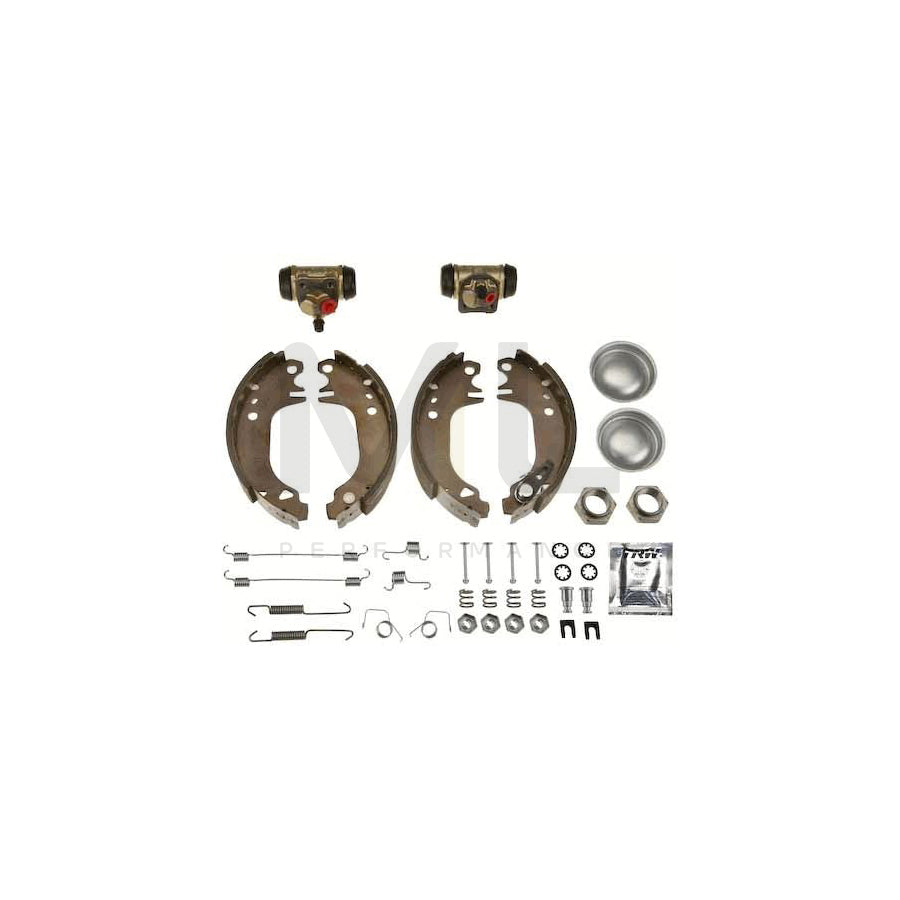 TRW Brake Kit BK1015 Brake Shoe Set with wheel brake cylinder