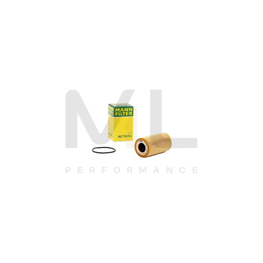 MANN-FILTER HU 719/5 x Oil Filter with seal, Filter Insert