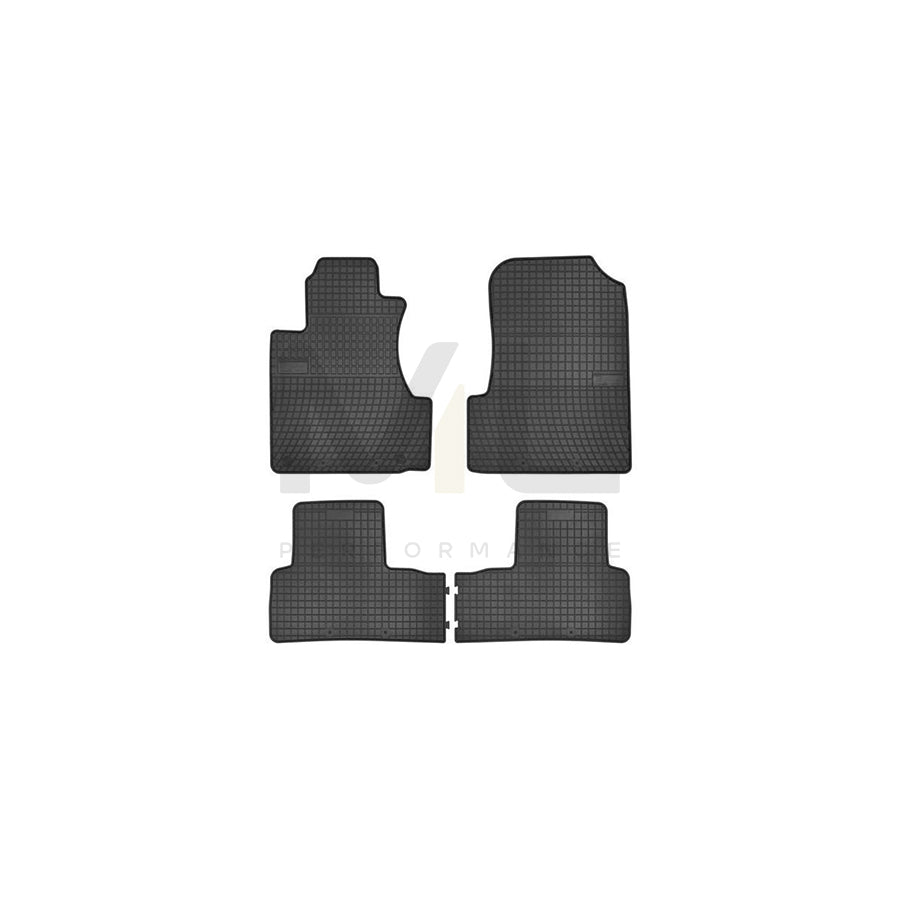 FROGUM Tailored 0831 Floor mat set for HONDA CR-V III (RE) Elastomer, Front and Rear, Quantity: 4, Black, (LHD)