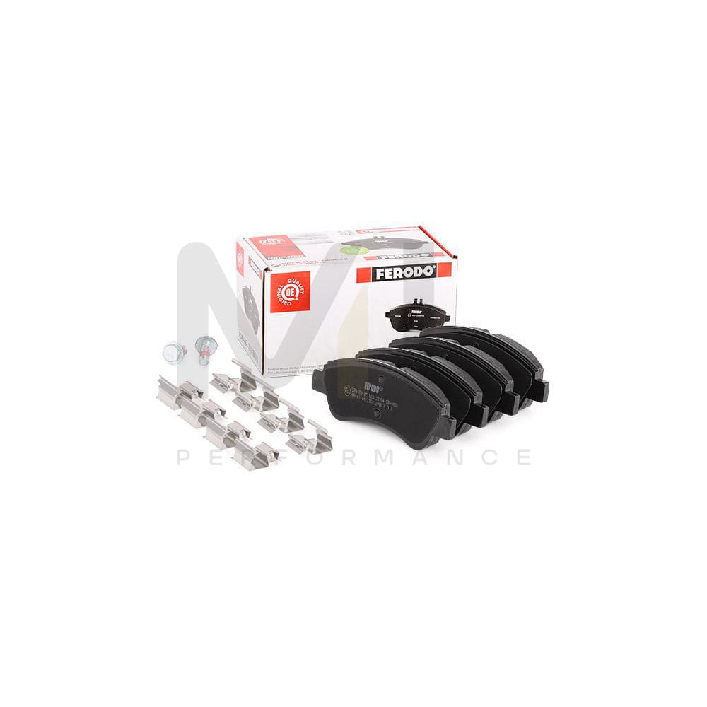 Ferodo Premier Eco Friction FDB4066 Brake Pad Set Not Prepared for Wear Indicator, With Brake Caliper Screws, With Accessories