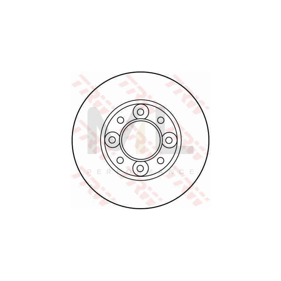 TRW DF1308 Brake Disc Solid  - 1 piece