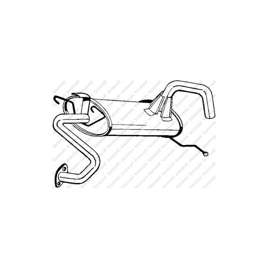Bosal 171-275 Rear Silencer for Mazda 323