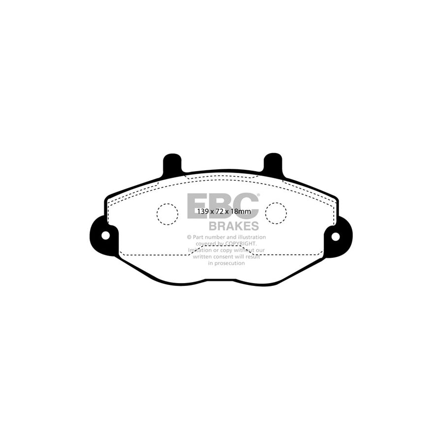 EBC DP920 Ford Ultimax Front Brake Pads (Inc. Tourneo & Transit) 2 | ML Performance UK Car Parts
