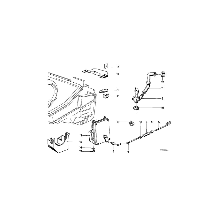 Genuine BMW 64111368449 E23 Outside Temperature Sensor (Inc. 735i, 732i & 733i)