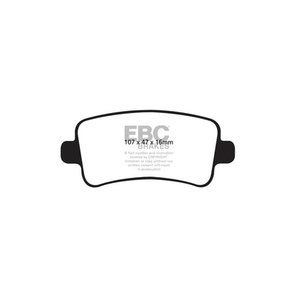 EBC PD12KR249 Opel Saab Vauxhall Redstuff Rear Brake Pad & GD Disc Kit - TRW Caliper (Inc. Insignia & 9-5) 2 | ML Performance UK Car Parts