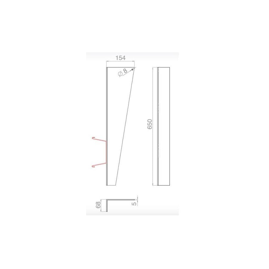 Covind Prp/610 Mounting Bracket, Bumper