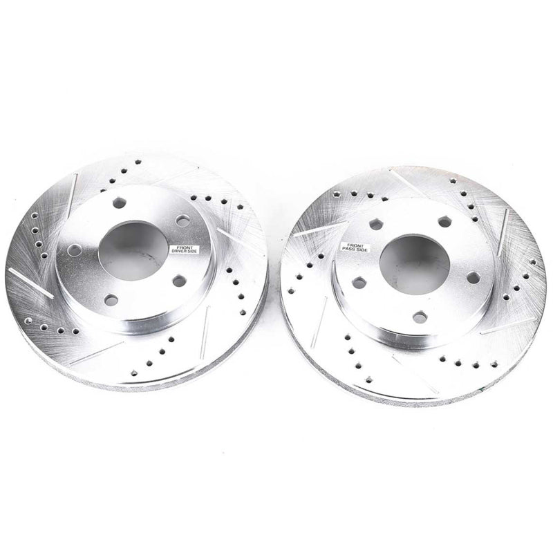 PowerStop Power Stop 97-05 Chevrolet Blazer Front Evolution Drilled & Slotted Rotors - Pair