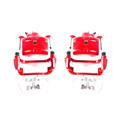 PowerStop Power Stop 02-04 Honda CR-V Front Red Calipers w/Brackets - Pair