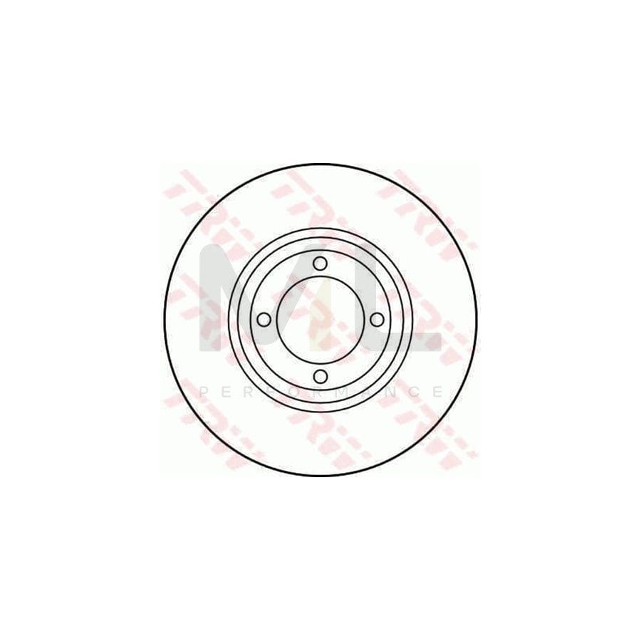 TRW DF1210 Brake Disc Vented  - 1 piece