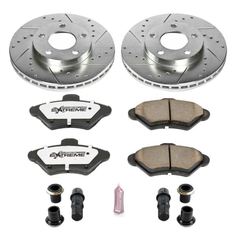 PowerStop Power Stop 94-98 Ford Mustang Front Z26 Street Warrior Brake Kit
