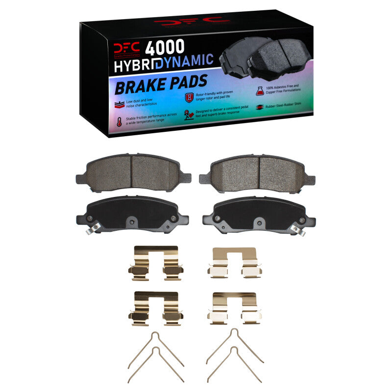 DFC 13-16 Dodge Dart Rear 4000 HybriDynamic Brake Pads and Hardware Kit