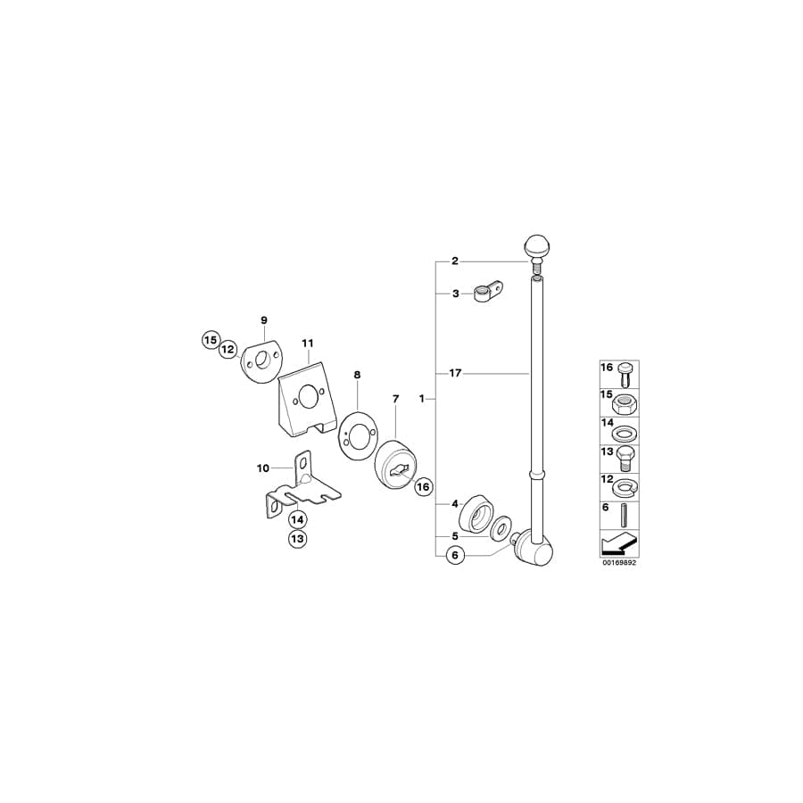 Genuine BMW 72607062714 E66 E67 E65 Right Bracket (Inc. 740i, 745d & 750Li)