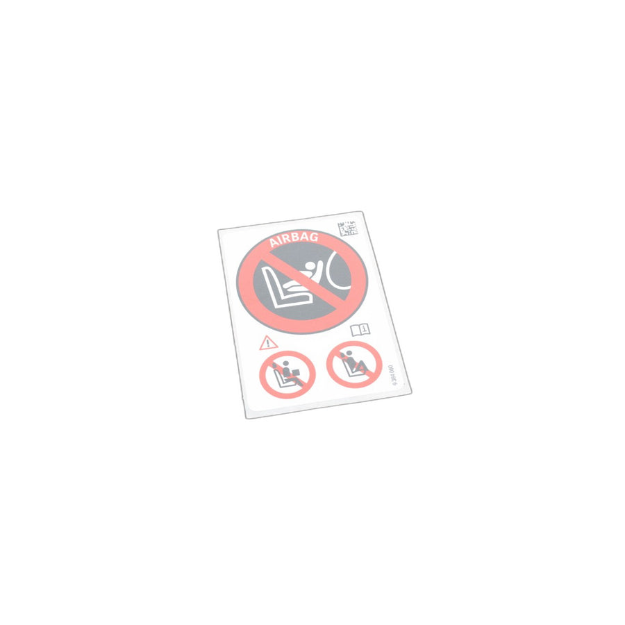 Genuine BMW Mini 07149384060 R50 E61 RR1 Instruction Notice, Passenger's Airbag (Inc. 525xd)