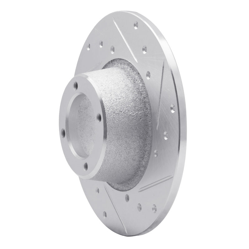 R1 Concepts R1 75-80 Triumph TR7 Front Right Drilled & Slotted Silver Brake Rotor