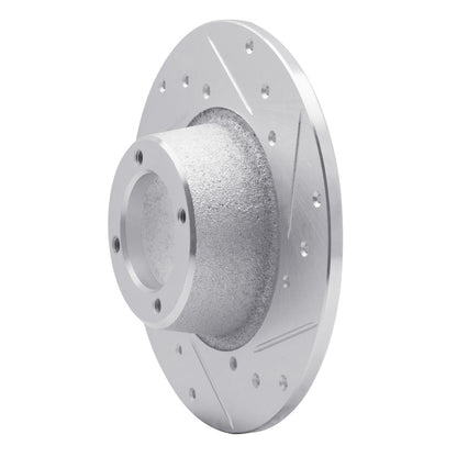 R1 Concepts R1 75-80 Triumph TR7 Front Right Drilled & Slotted Silver Brake Rotor
