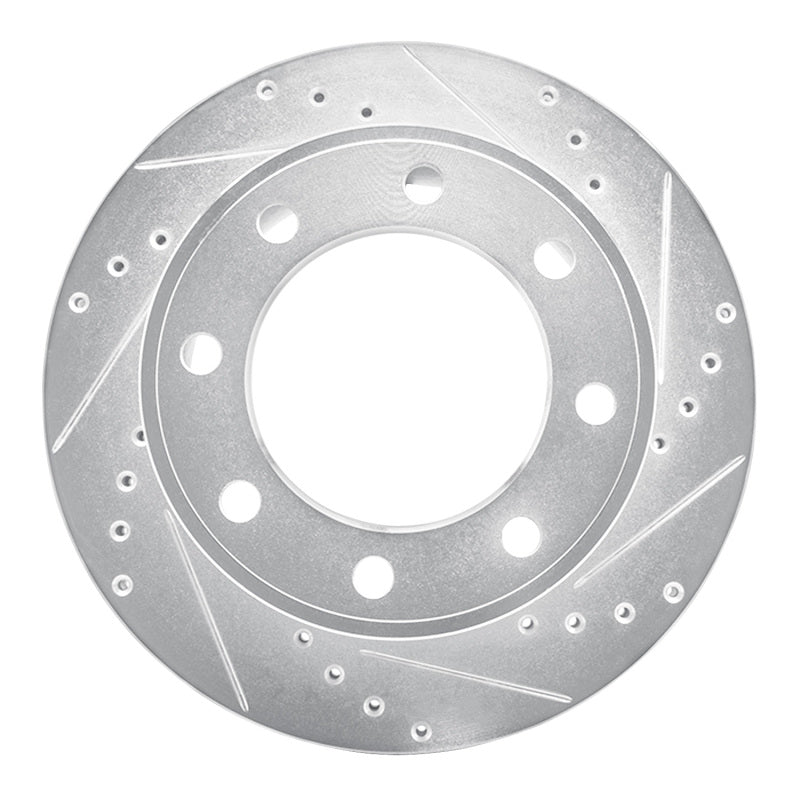 R1 Concepts R1 05-12 Ford F-250 4WD (Super Duty) Rear Right Drilled & Slotted Silver Brake Rotor