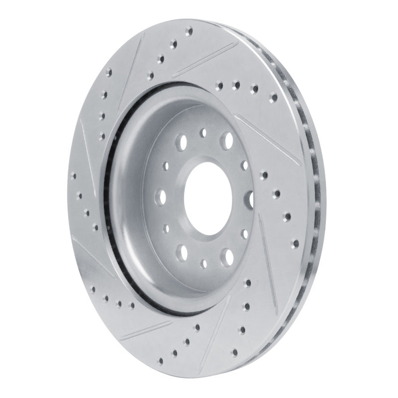 R1 Concepts R1 17-25 Buick Enclave Rear Right Drilled & Slotted Silver Brake Rotor