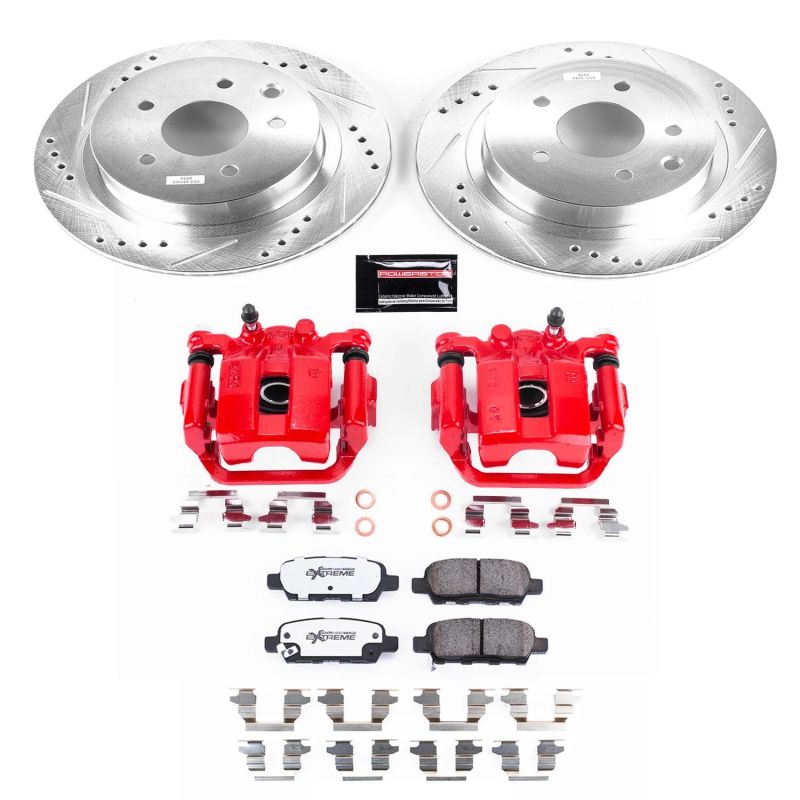 PowerStop Power Stop 08-14 Nissan Rogue Rear Z26 Street Warrior Brake Kit w/Calipers