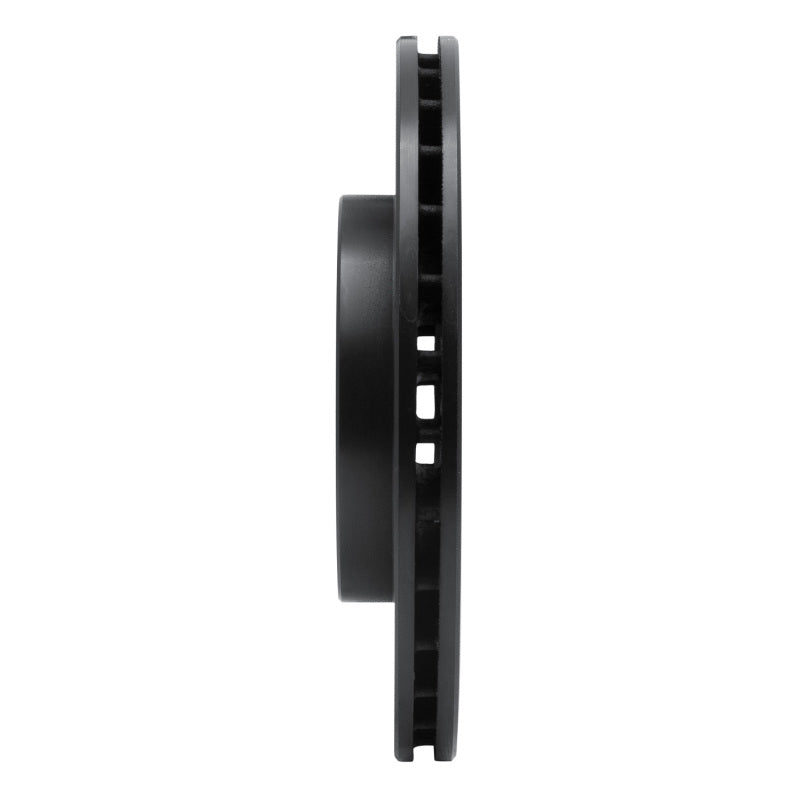 R1 Concepts R1 80-08 Audi 4000 Front Left Drilled & Slotted Black Brake Rotor