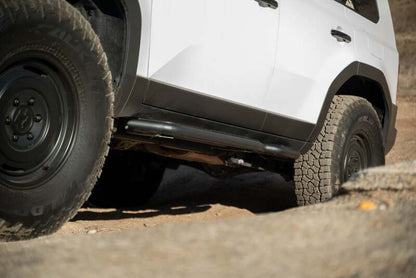 DV8 Offroad 24-25 Toyota Land Cruiser OE Plus Side Steps - Black Steel