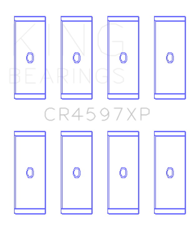King Engine Bearings Volkswagen 1781cc Turbo/1984cc (Size .026) Connecting Rod Bearings (Set of 4)