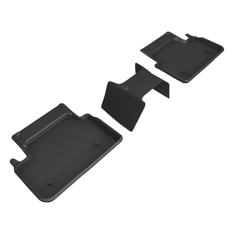 3D MAXpider 24-26 BMW 5 Series Kagu 2nd Row Floormat - Black