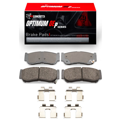 R1 Concepts R1 07-09 Hyundai Santa Fe Rear Optimum OE Pads & Hardware Kit