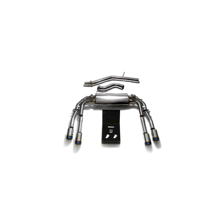 Armytrix AUVS4-QS11B Valvetronic Exhaust System Audi S3 8V Sedan 2.0 Turbo 2013-2021 with Quad Blue Coated 3.5"