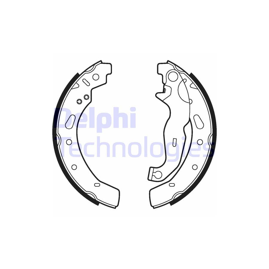 Delphi Ls2028 Brake Shoe Set For Mazda 2