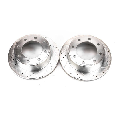 PowerStop Power Stop 00-05 Ford Excursion Rear Evolution Drilled & Slotted Rotors - Pair