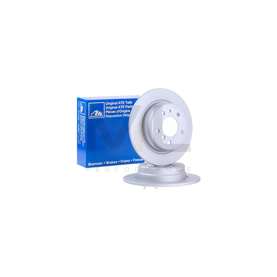 ATE 24.0110-0117.1 Brake Disc for BMW 5 Series Solid, Coated, High-carbon, with bolts/screws  - 1 piece