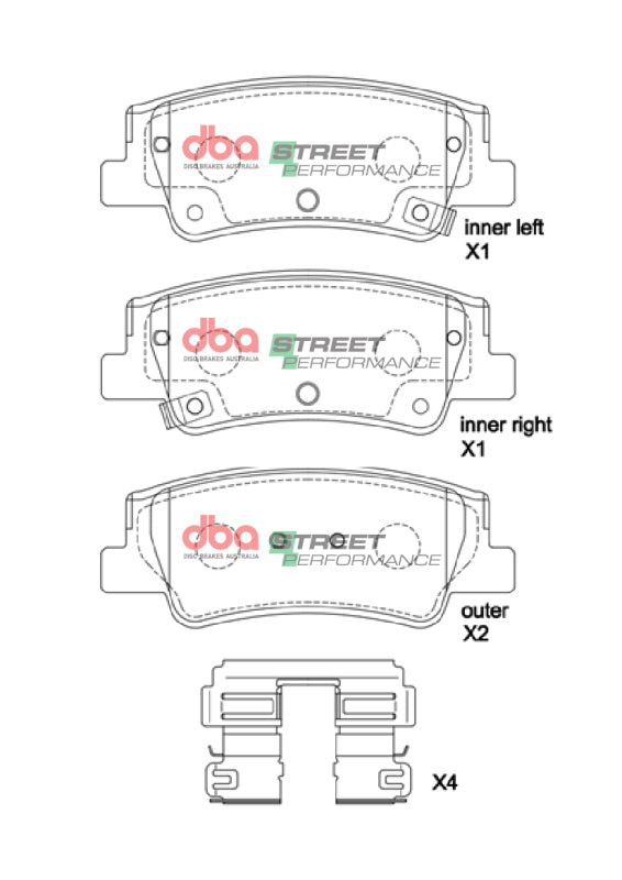 DBA 20-23 Hyundai Sonata SP Performance Rear Brake Pads