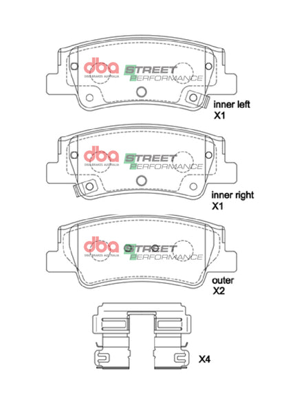 DBA 20-23 Hyundai Sonata SP Performance Rear Brake Pads