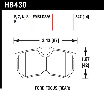 Hawk Performance Hawk HPS Street Brake Pads