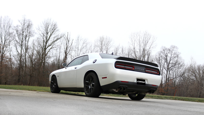 CORSA Performance Corsa 15-16 Dodge Challenger Xtreme Cat-Back Dual Rear Exit with Twin 3.5in Polished Pro-Series Tips